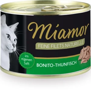 Sparpaket 12 x 156 g Miamor Feine Filets Naturell Bonito-Thunfisch Katzen Nassfutter Preis Gesenkt